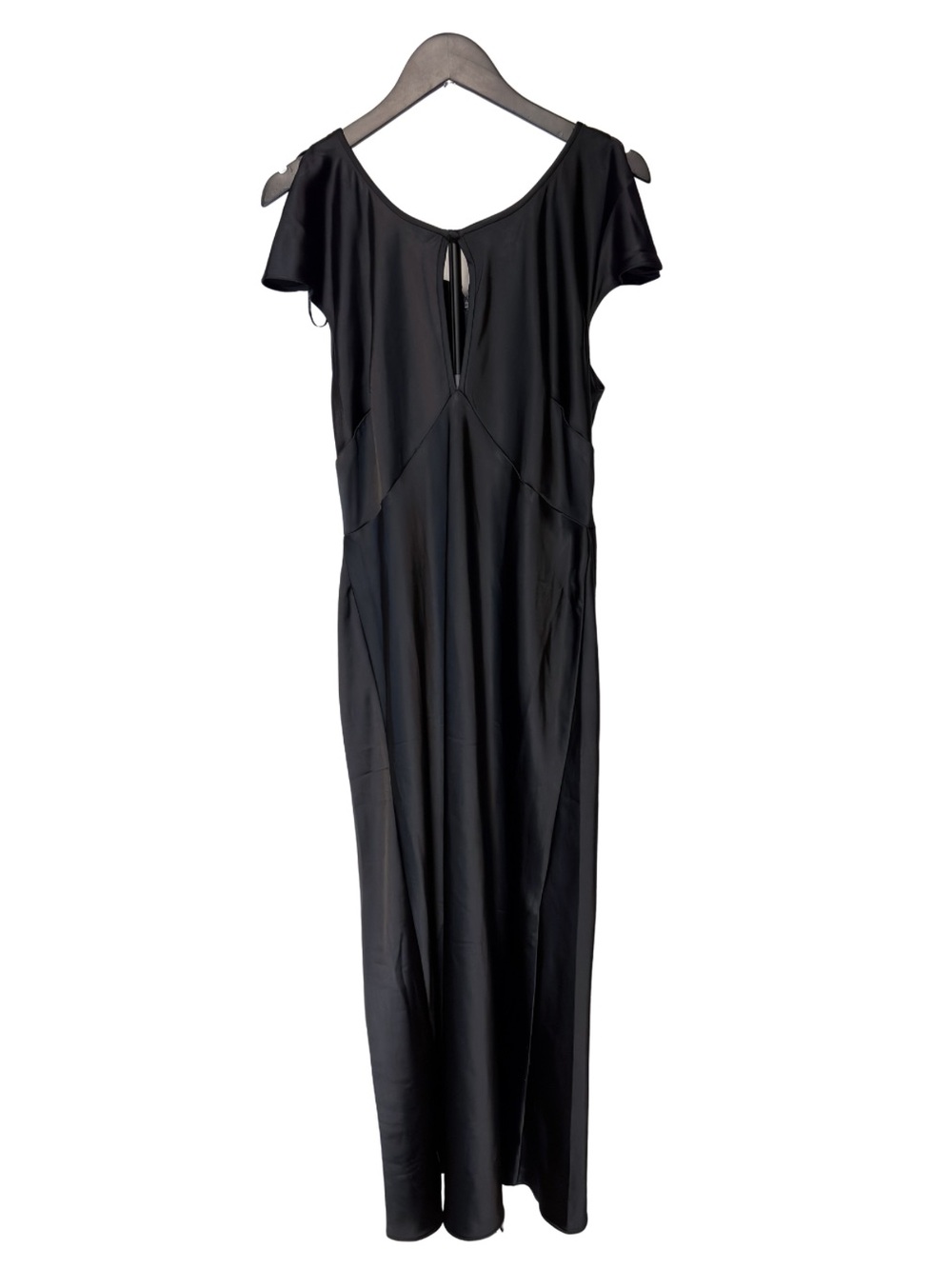 The Occasion by Old Navy Flutter Sleeve Keyhole Satin Maxi Dress